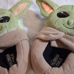 Green and Tan Kids Slippers Mandalorian 260700
